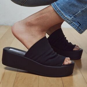 Steve Madden platform chunky slide sandals
